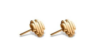 1 pari 18K Fine Gold Style Classic Heart Frequency korvanapit