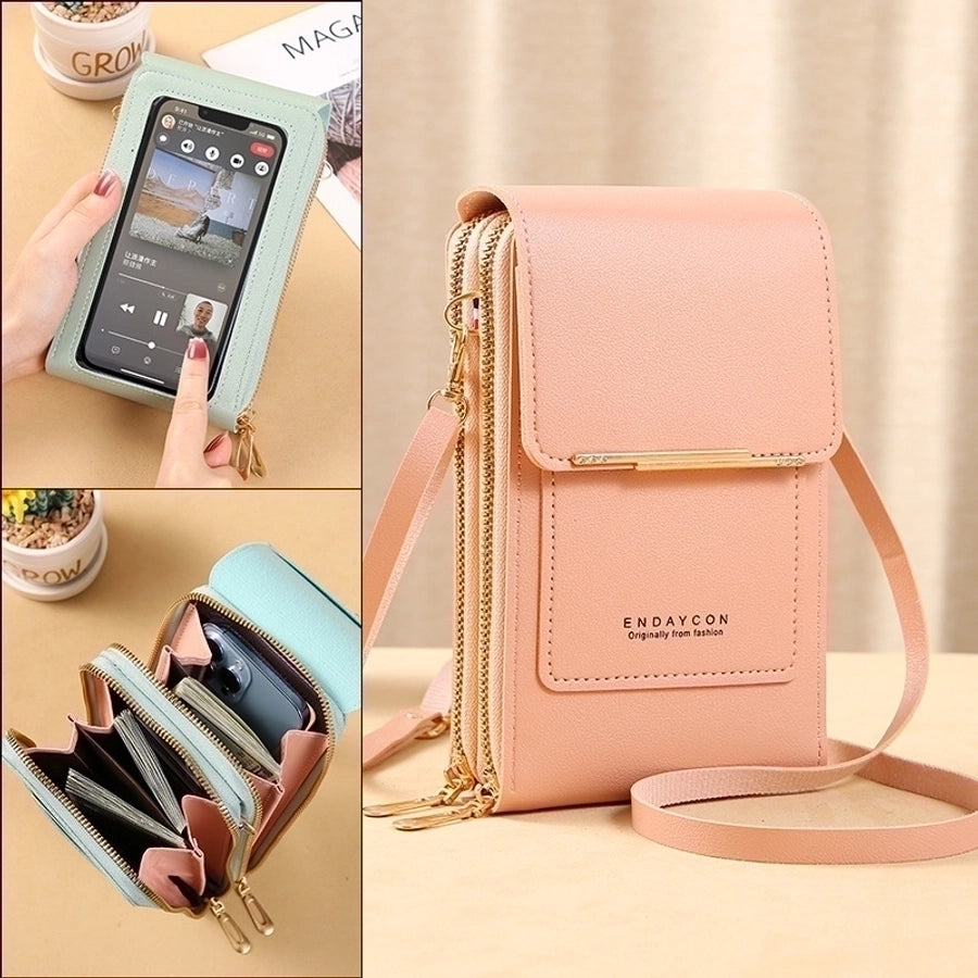 women's all seasons pu leather fashion phone wallet