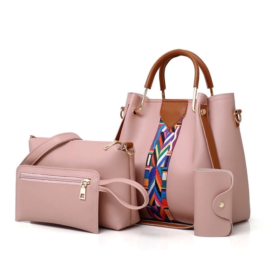 women's medium all seasons pu leather fashion bag sets