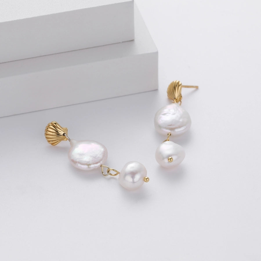 1 Pair 925 Sterling Silver Drop Earrings